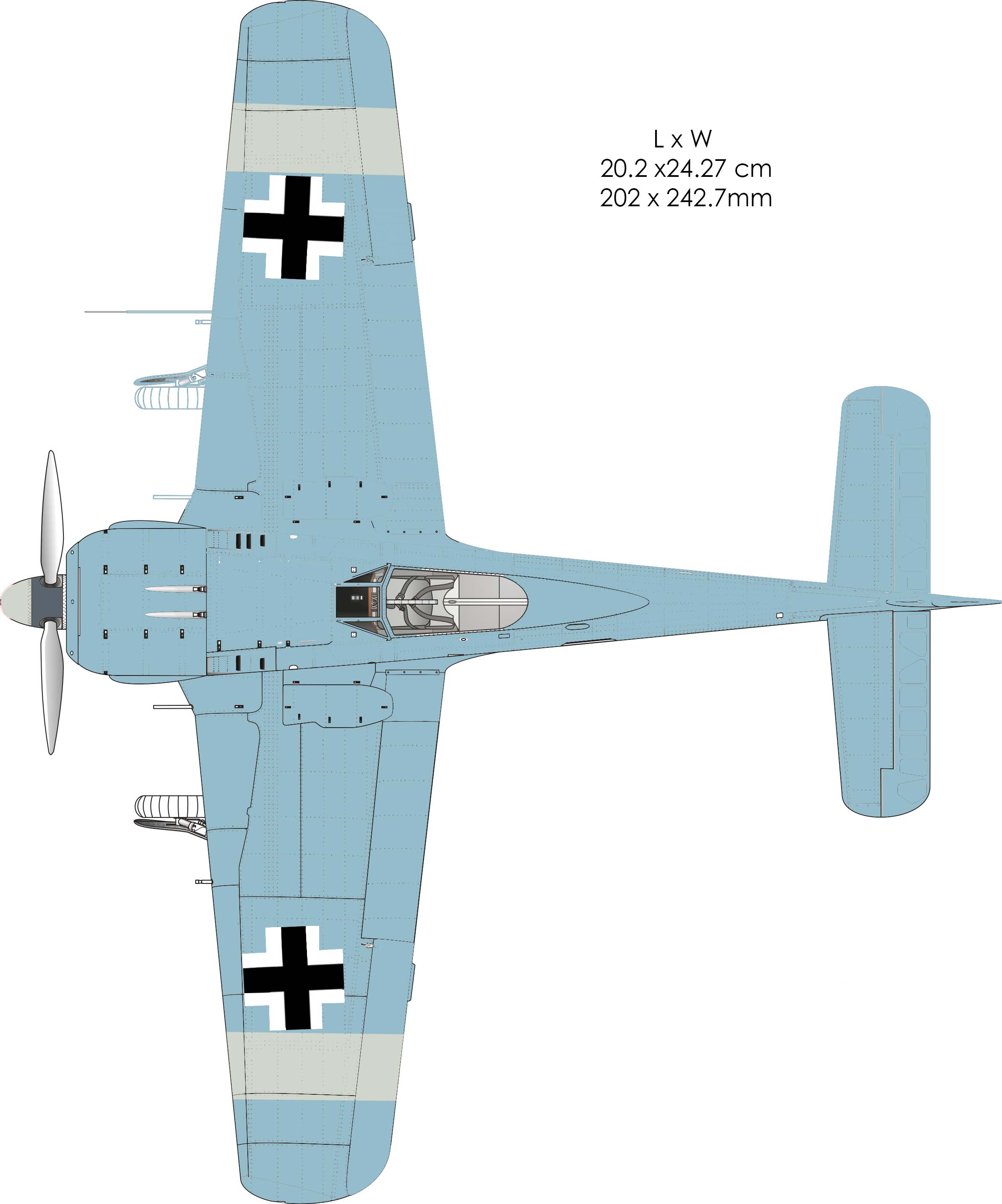 标志性的FW-190A3飞机