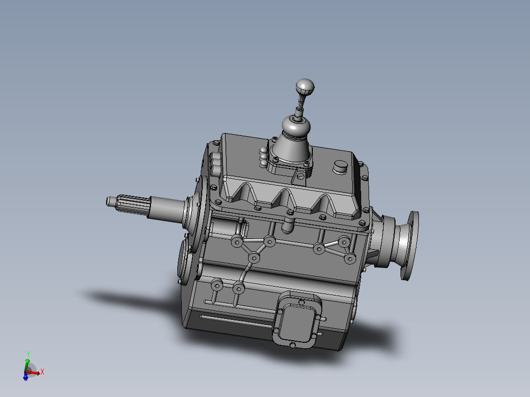 轻卡变速箱总成3D