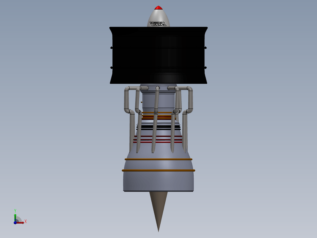 Jet Engine喷气发动机演示结构