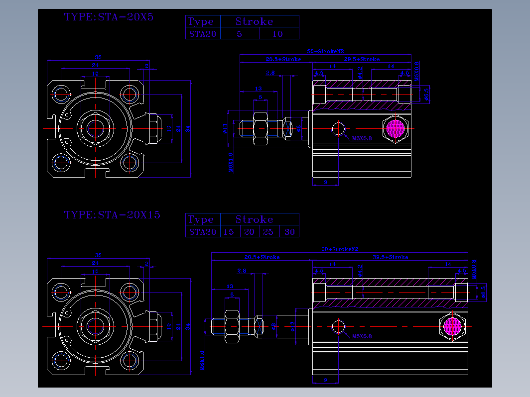 SDA气缸 83-STA-20-BZW