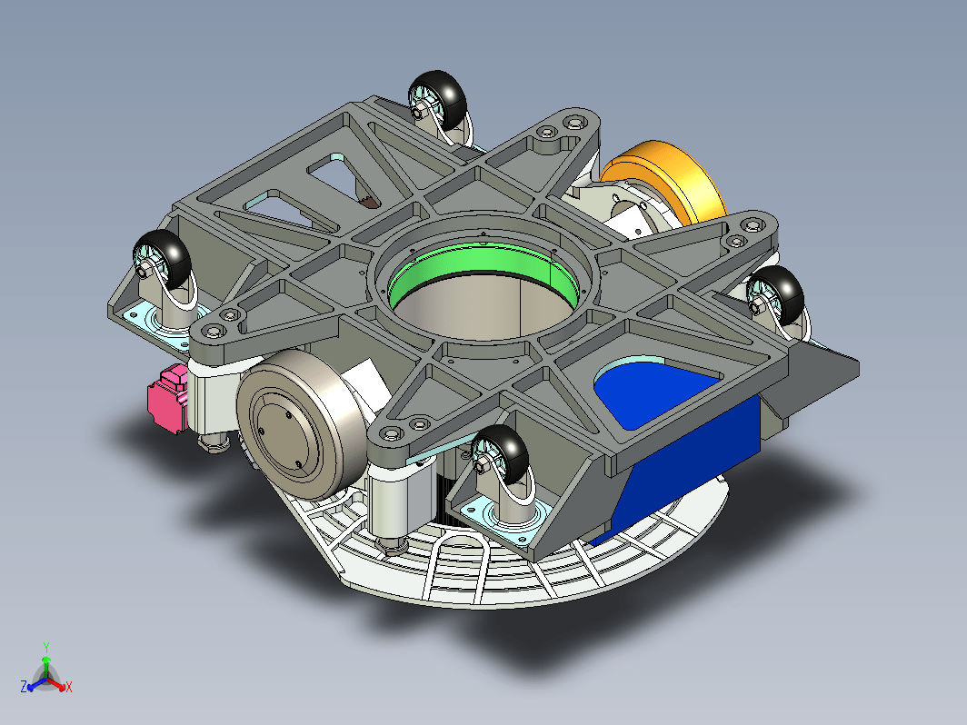 仓储物流小车 举升式agv小车 三维模型3D图纸Solidworks设计