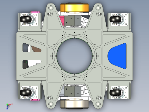 仓储物流小车 举升式agv小车 三维模型3D图纸Solidworks设计缩略图
