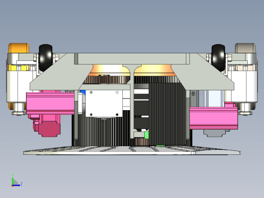 仓储物流小车 举升式agv小车 三维模型3D图纸Solidworks设计缩略图