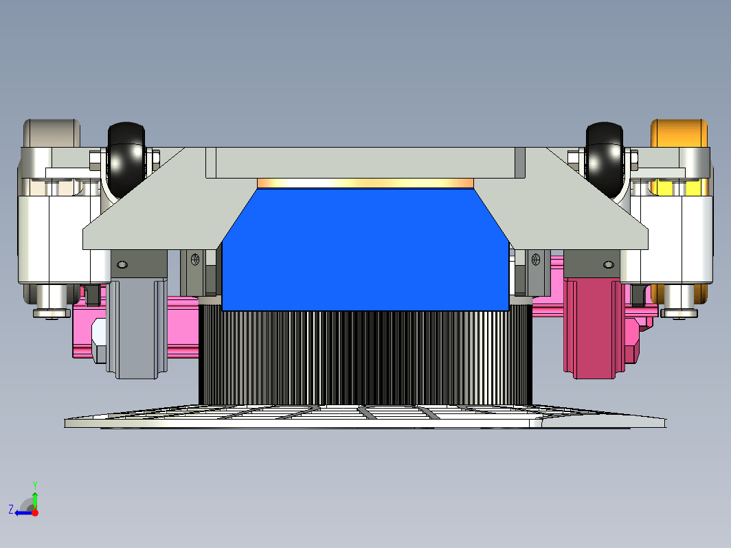 仓储物流小车 举升式agv小车 三维模型3D图纸Solidworks设计