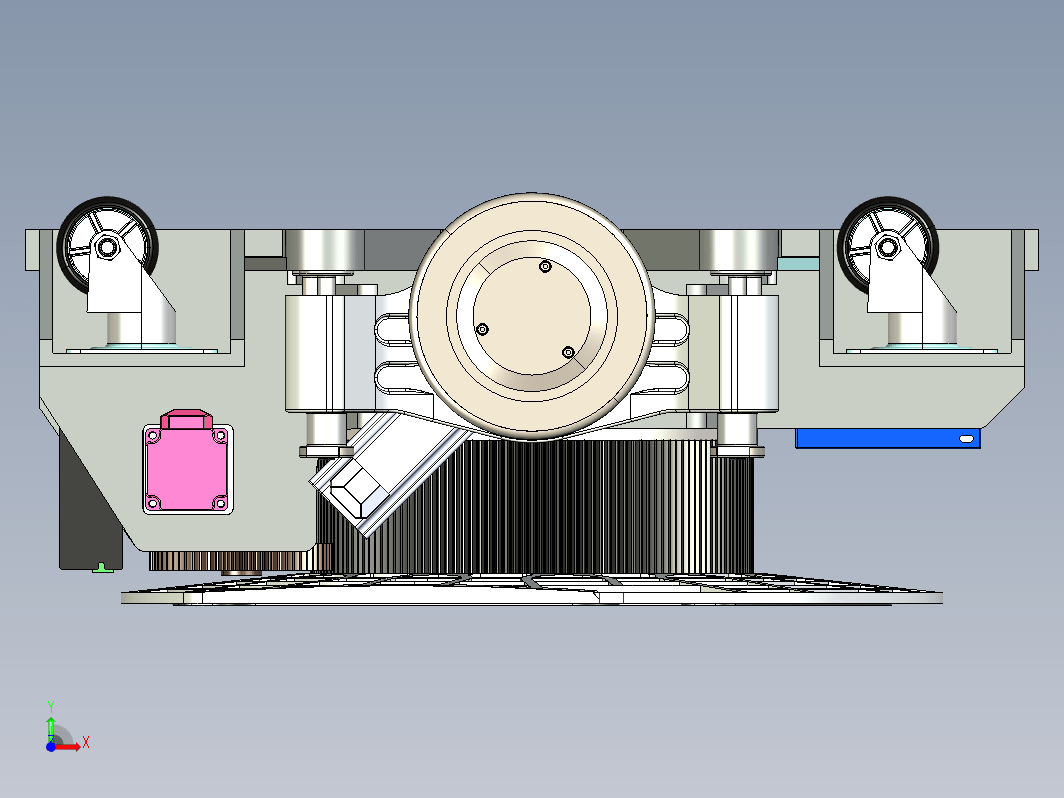 仓储物流小车 举升式agv小车 三维模型3D图纸Solidworks设计