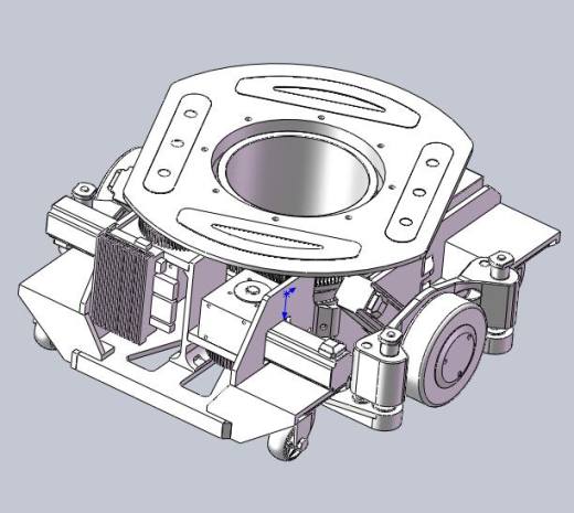 仓储物流小车 举升式agv小车 三维模型3D图纸Solidworks设计