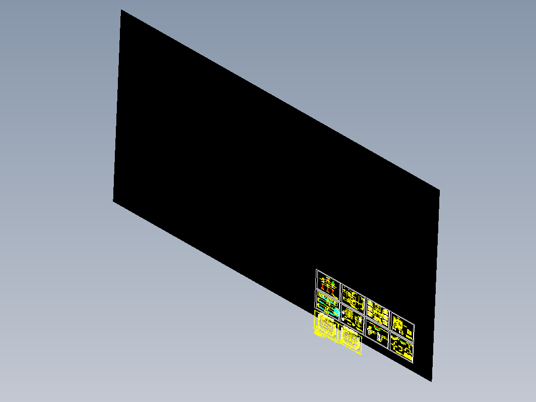 停车场弱电监控视频车位引导系统cad