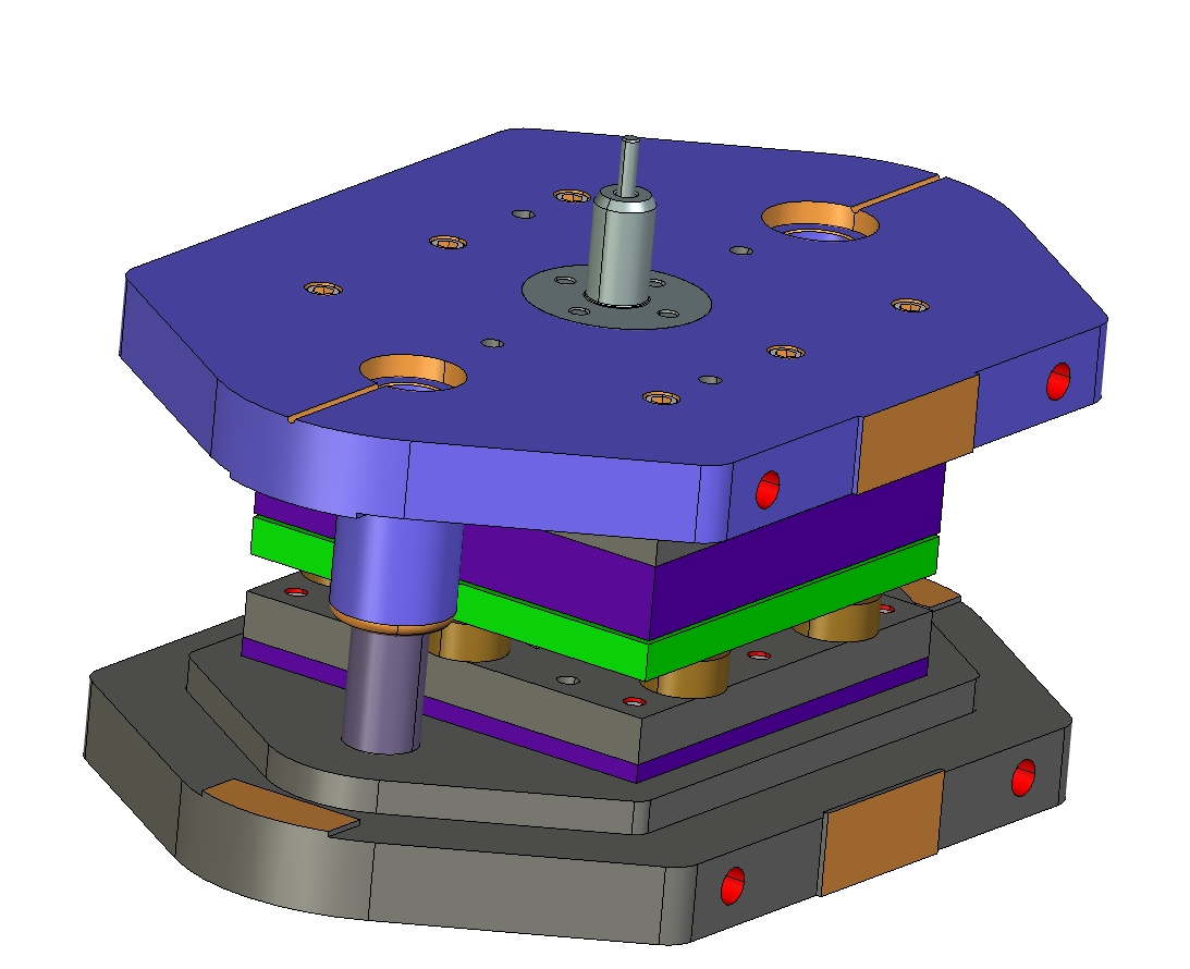 扇形齿形板零件冲压模具设计三维ProE4.0带参+CAD+说明书