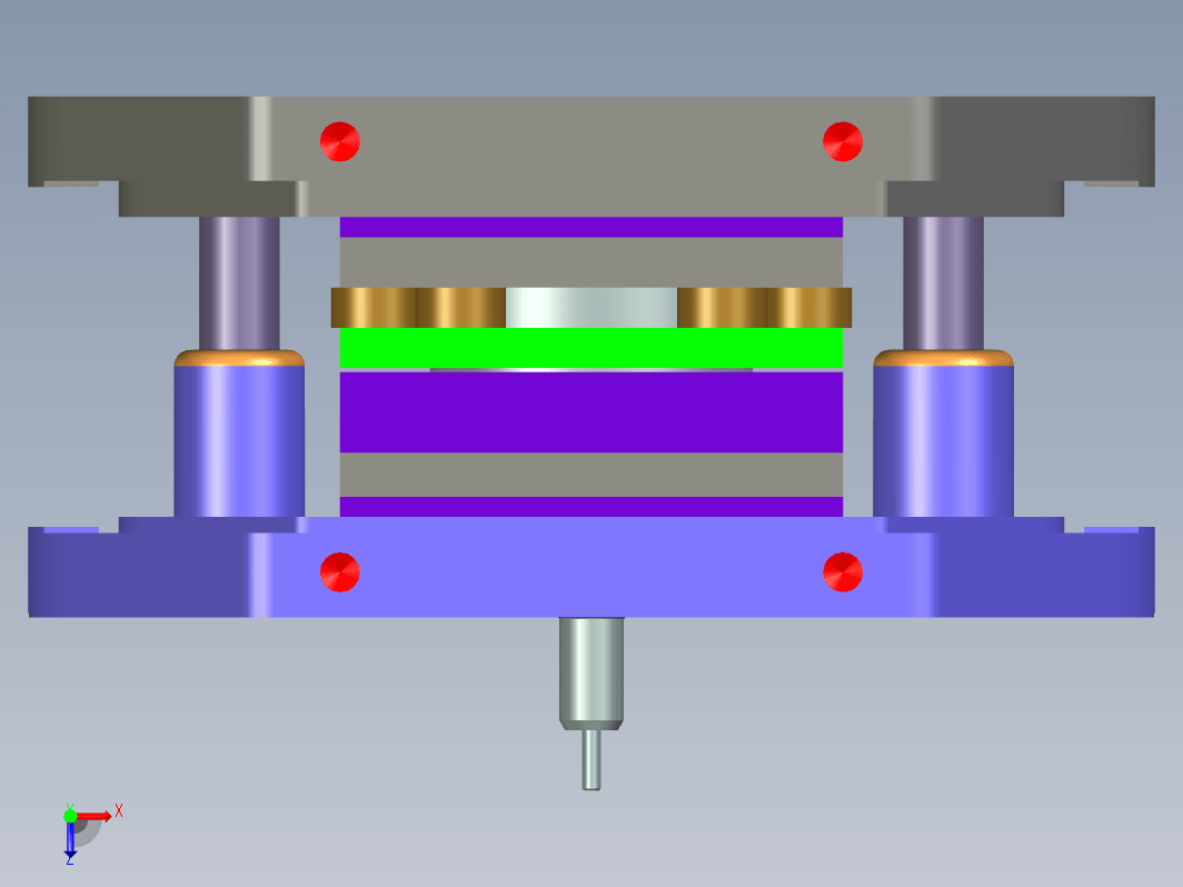 扇形齿形板零件冲压模具设计三维ProE4.0带参+CAD+说明书