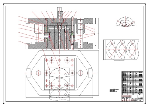 扇形齿形板零件冲压模具设计三维ProE4.0带参+CAD+说明书缩略图