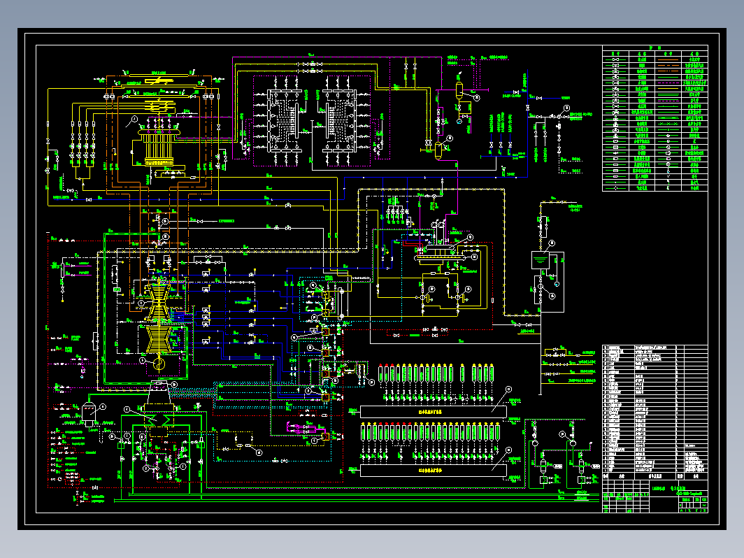 135MW机组热力系统图