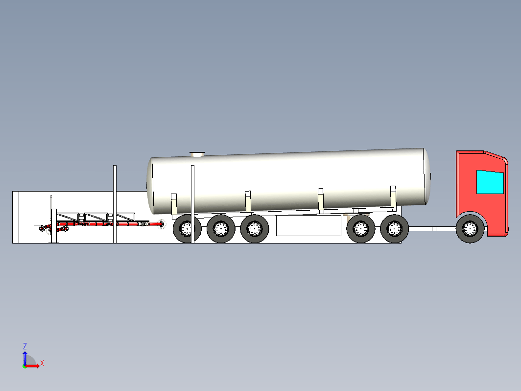 加油站油罐车