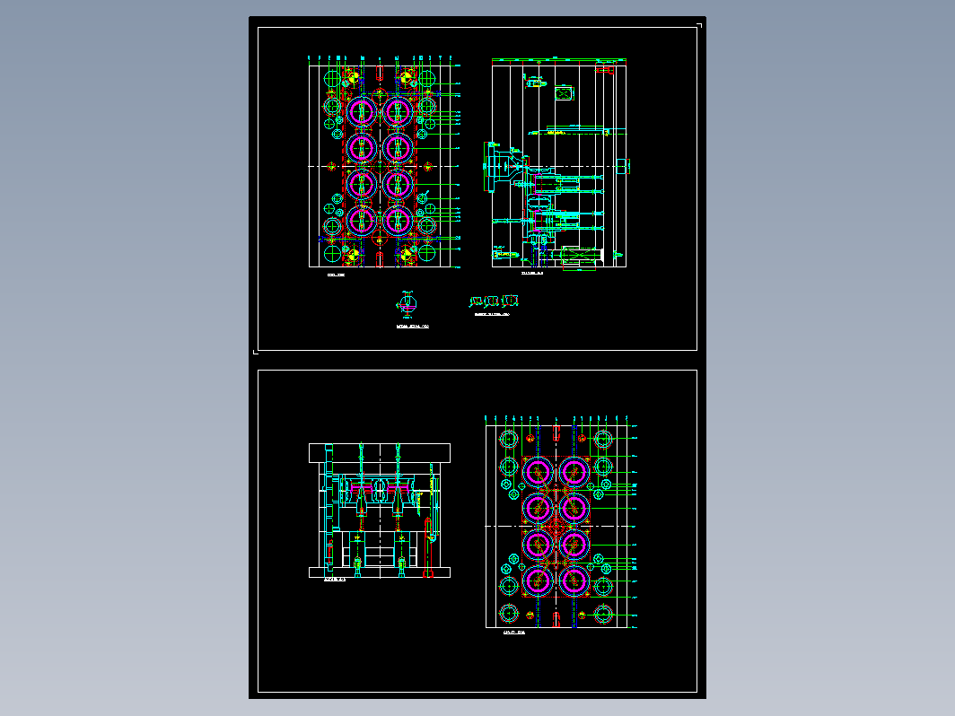 模具结构图—080内行位内螺纹