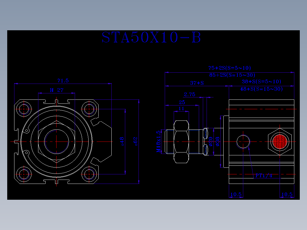 SDA气缸 83-STA-50-BZW