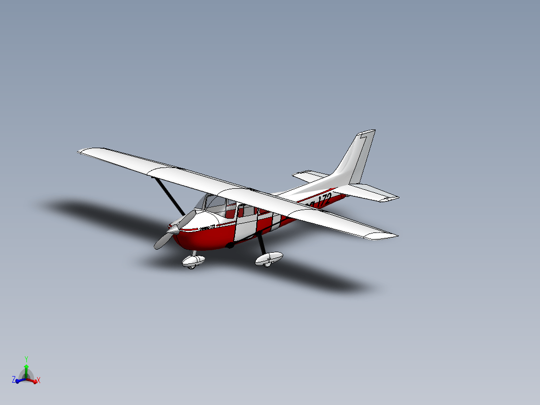 cessna 172 skyhawk小型私人飞机