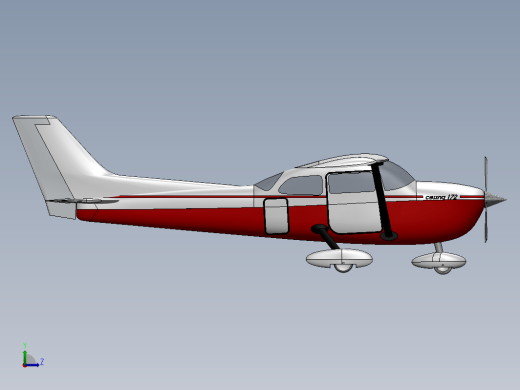 cessna 172 skyhawk小型私人飞机缩略图