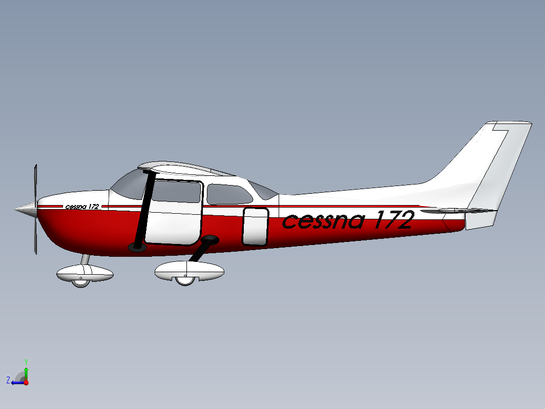 cessna 172 skyhawk小型私人飞机