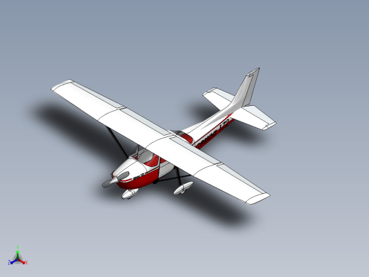 cessna 172 skyhawk小型私人飞机缩略图