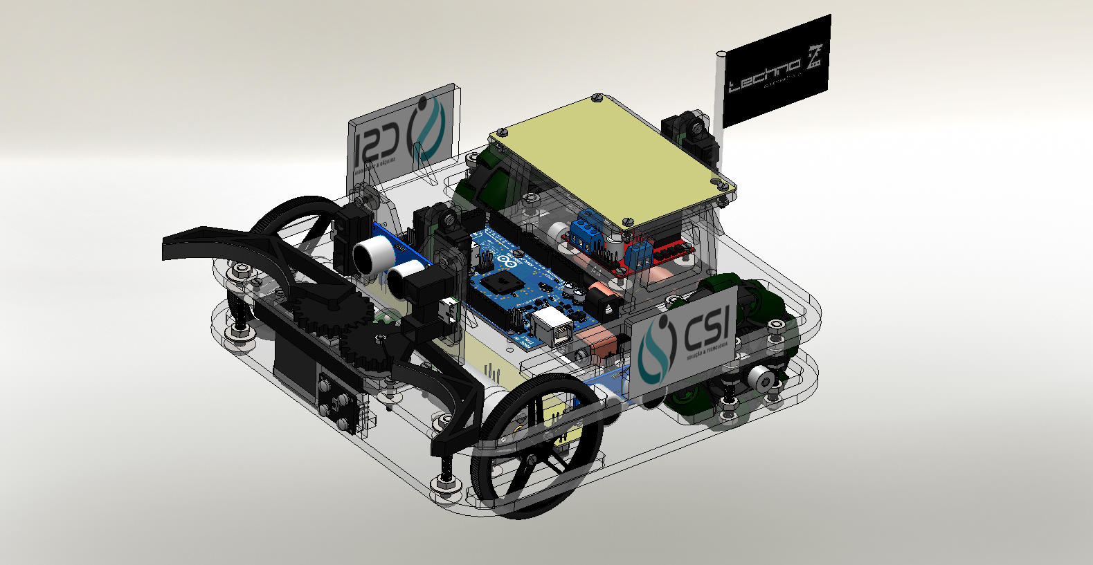 万向轮机器人车(Arduino系统)结构