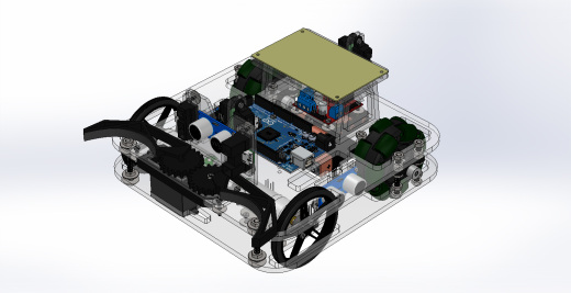 万向轮机器人车(Arduino系统)结构缩略图