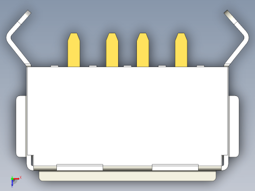 USB A 型母连接器 [PCB 通孔]缩略图