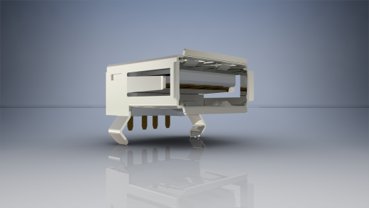 USB A 型母连接器 [PCB 通孔]缩略图