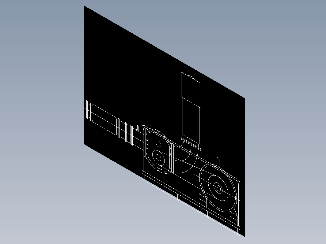 风机（一般）-污水处理安装图块