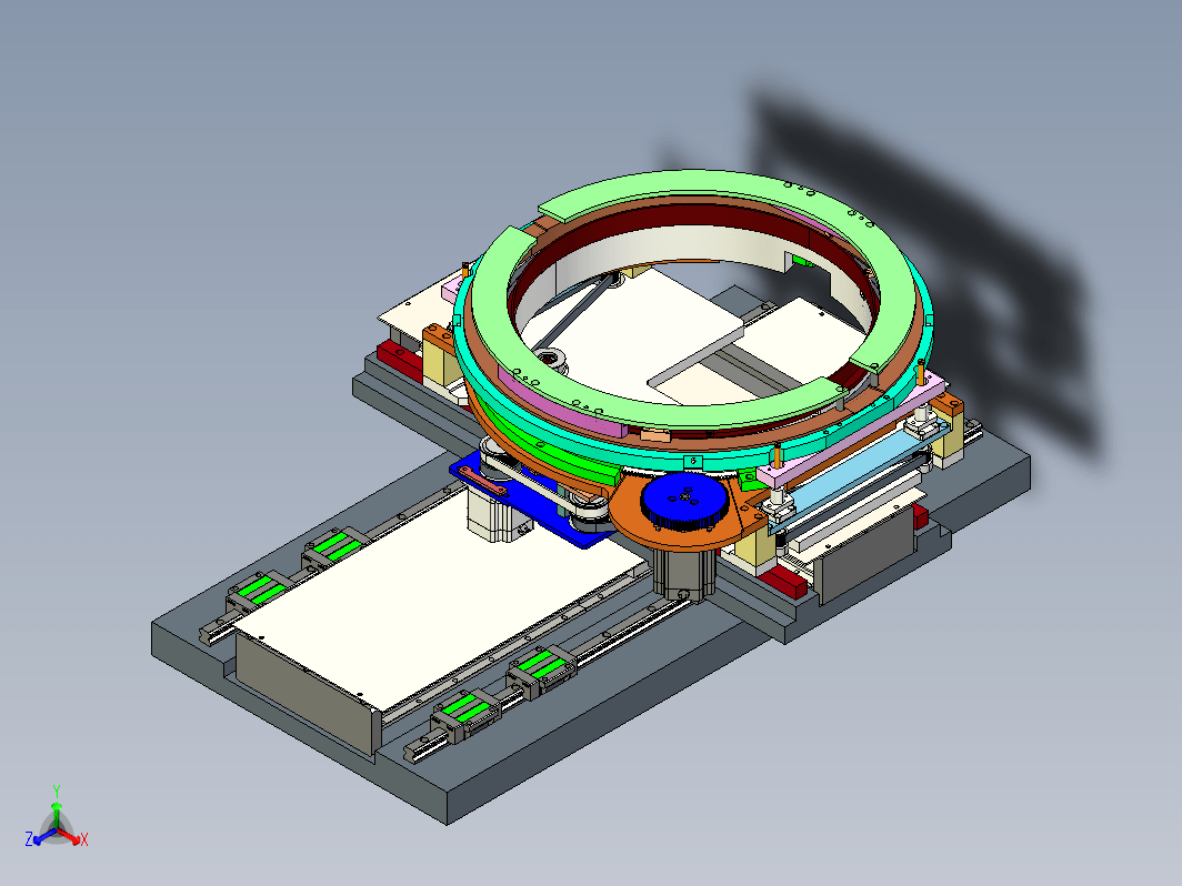 半导体 wafer table-12英寸晶圆旋转定位机构