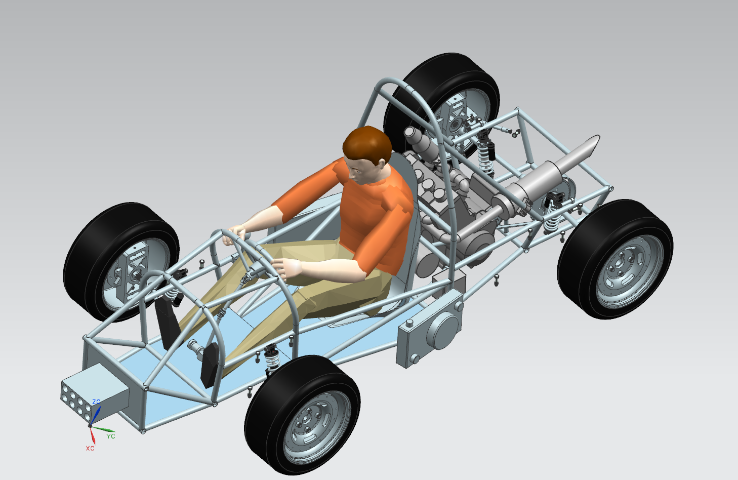 大学生方程式赛车设计（整体车架设计、标准安全系统及座椅附件设计）