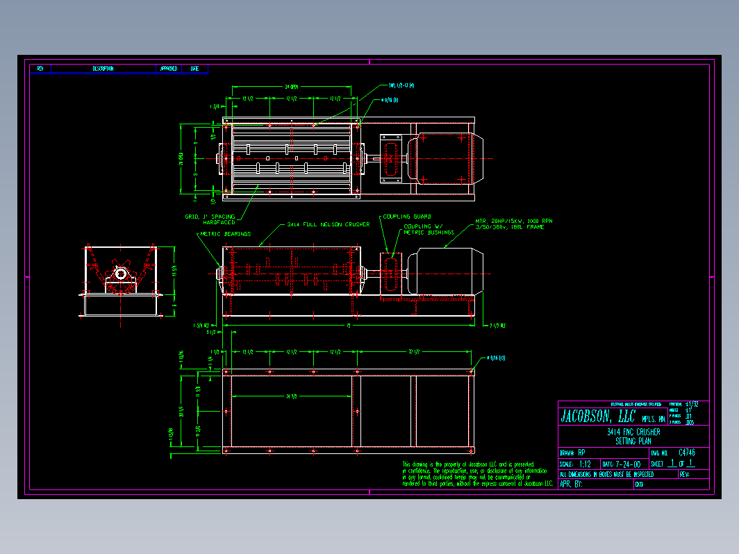 破碎机图纸CAD