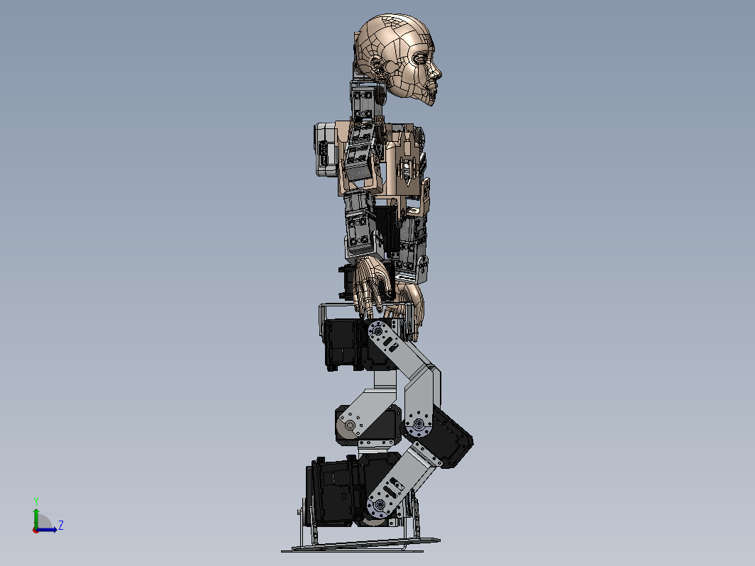 人形机器人结构 humanoid badaya