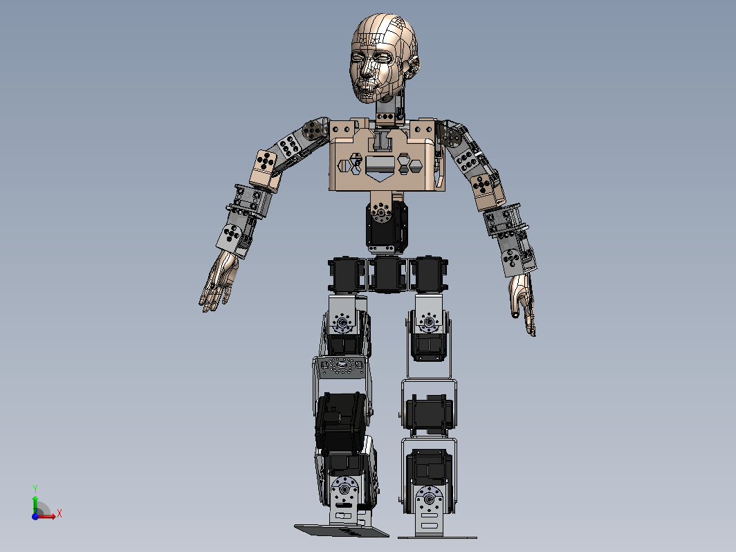 人形机器人结构 humanoid badaya