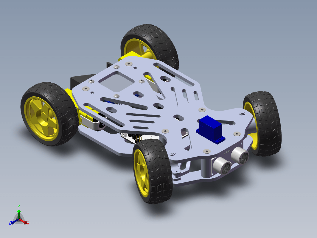 3D打印的智能寻迹小车