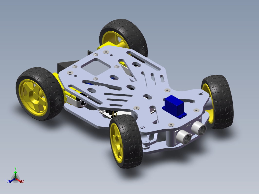 3D打印的智能寻迹小车