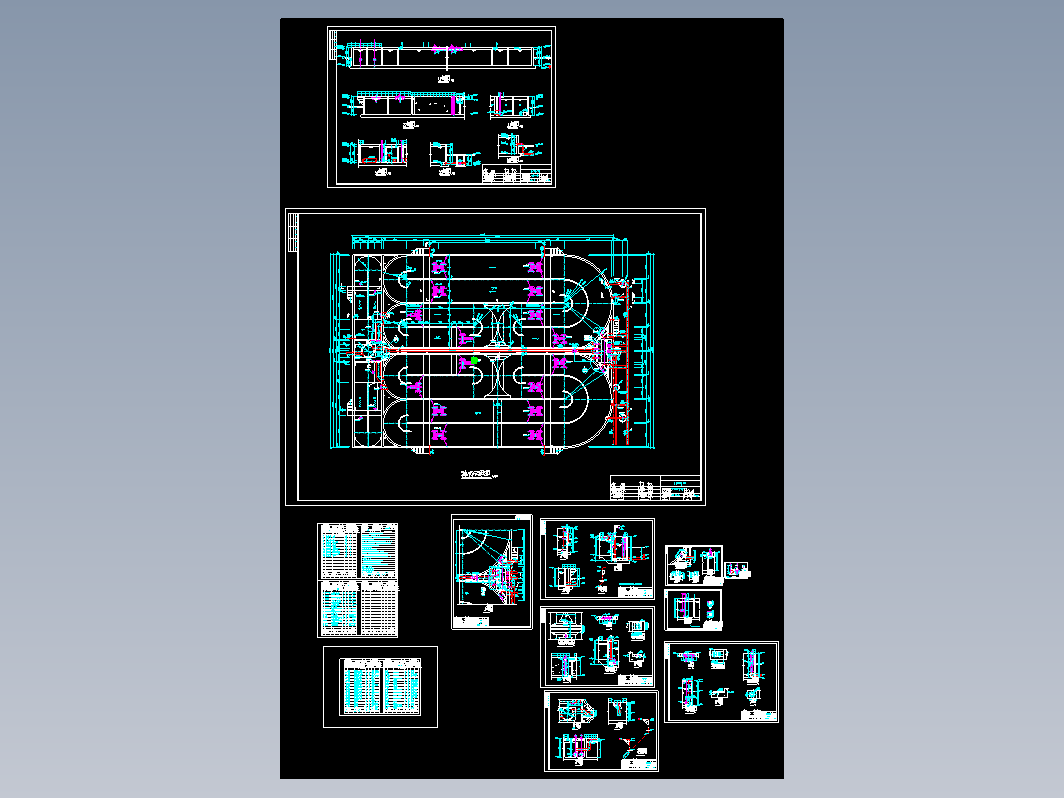 某氧化沟及污泥井施工设计图