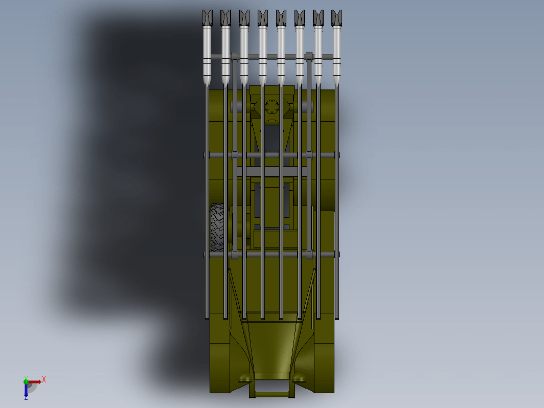 BM-13轮式车载火箭炮