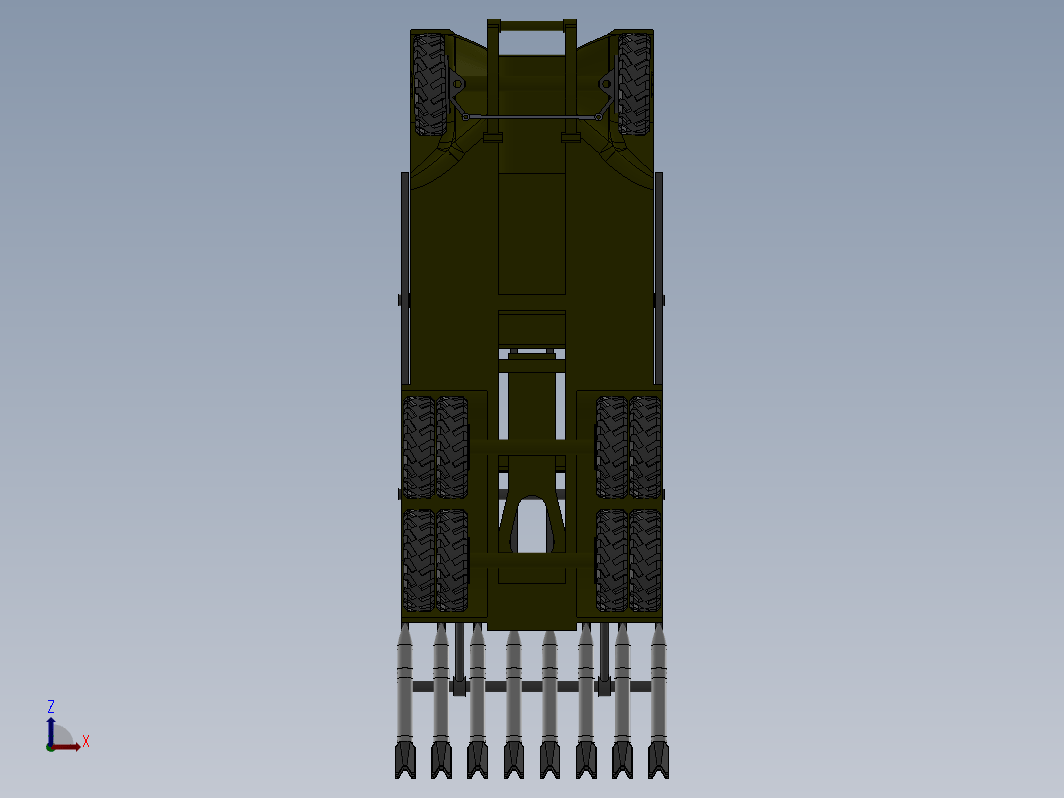 BM-13轮式车载火箭炮