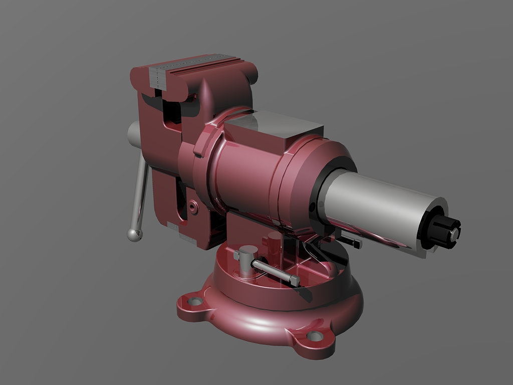 虎钳台钳卡钳-bench-vise--4 4 IGS DWG