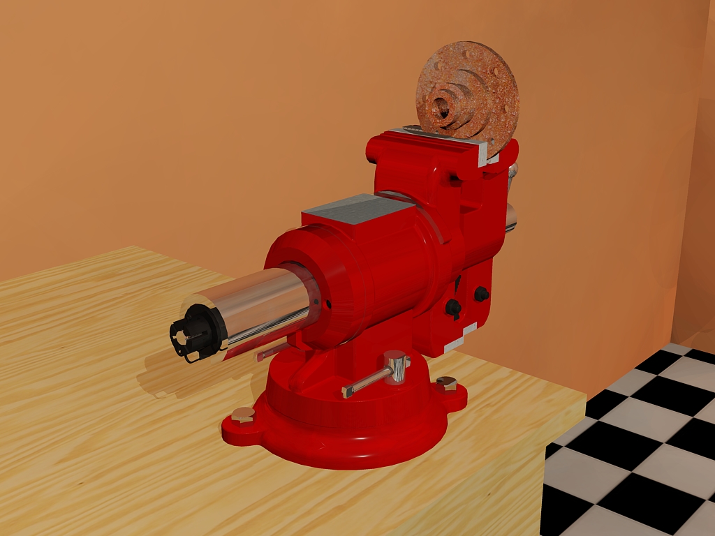 虎钳台钳卡钳-bench-vise--4 4 IGS DWG