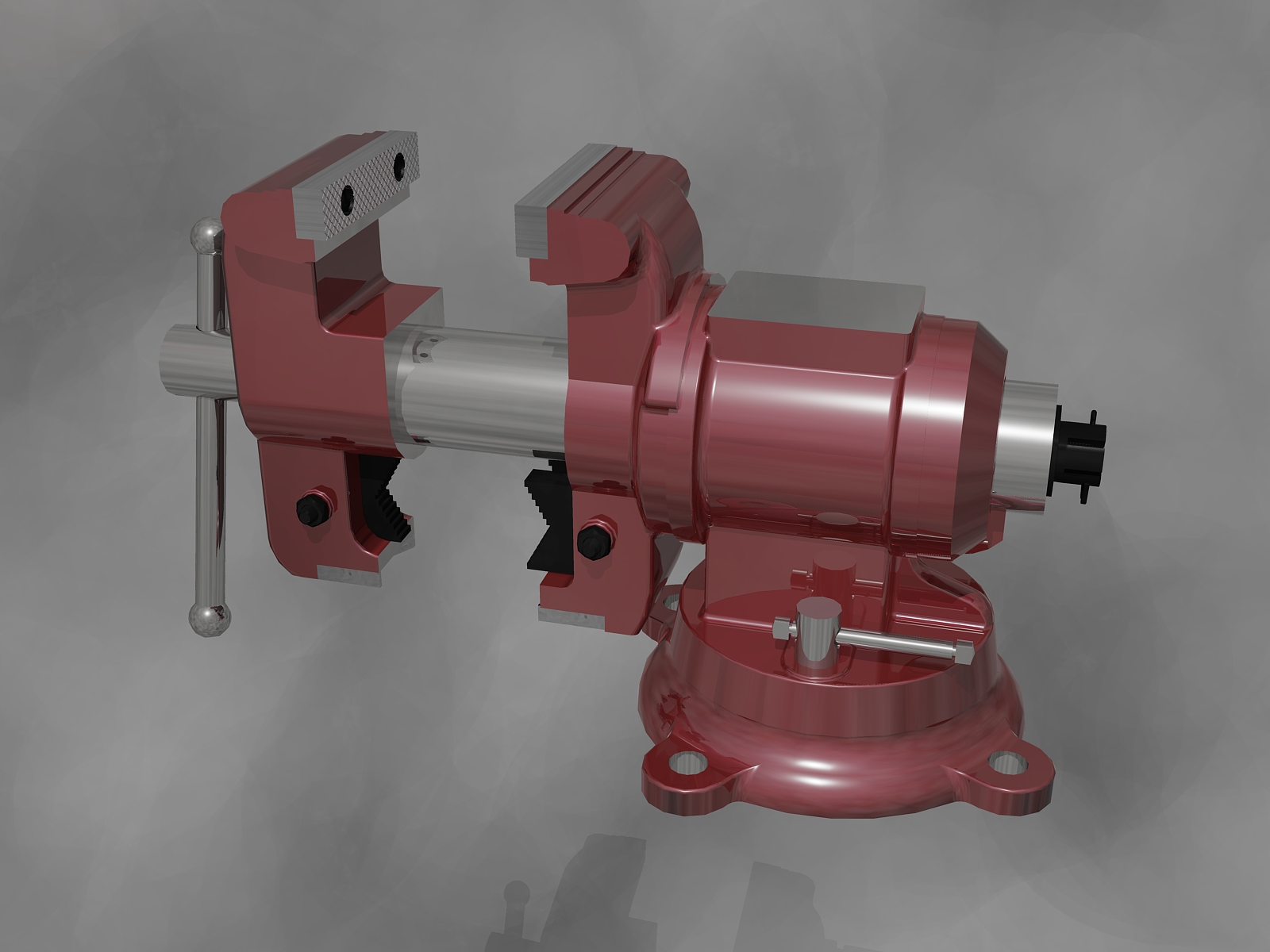 虎钳台钳卡钳-bench-vise--4 4 IGS DWG