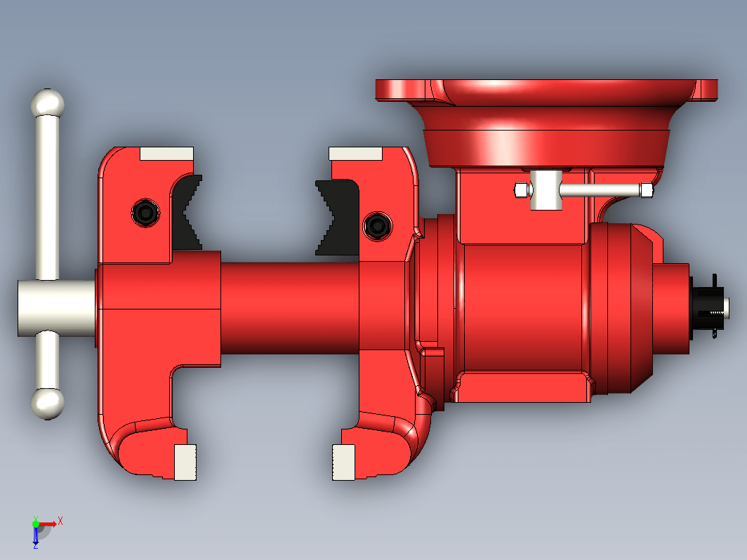 虎钳台钳卡钳-bench-vise--4 4 IGS DWG