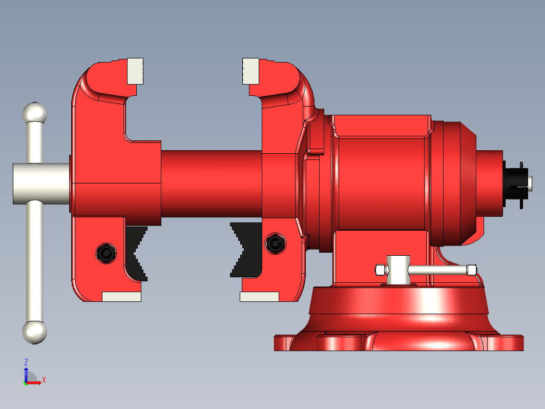 虎钳台钳卡钳-bench-vise--4 4 IGS DWG