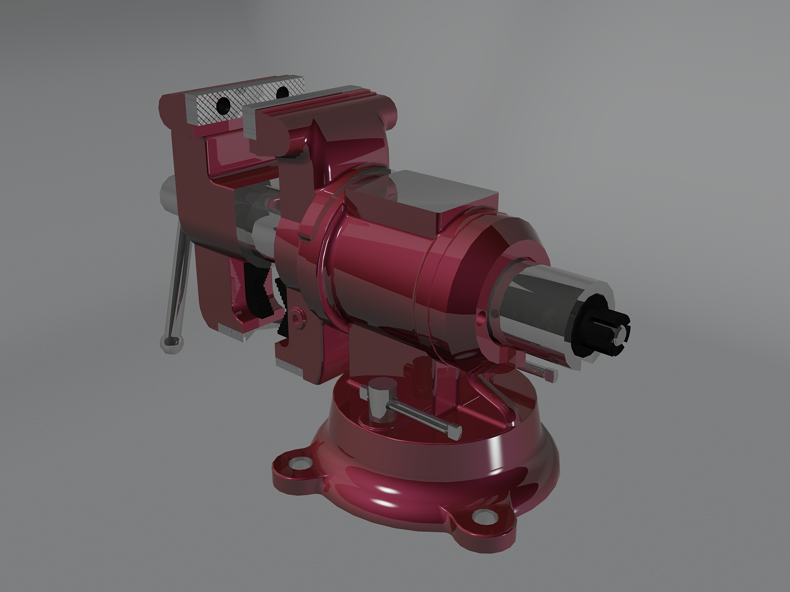 虎钳台钳卡钳-bench-vise--4 4 IGS DWG