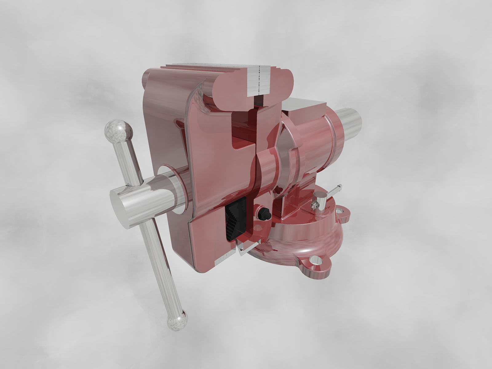 虎钳台钳卡钳-bench-vise--4 4 IGS DWG