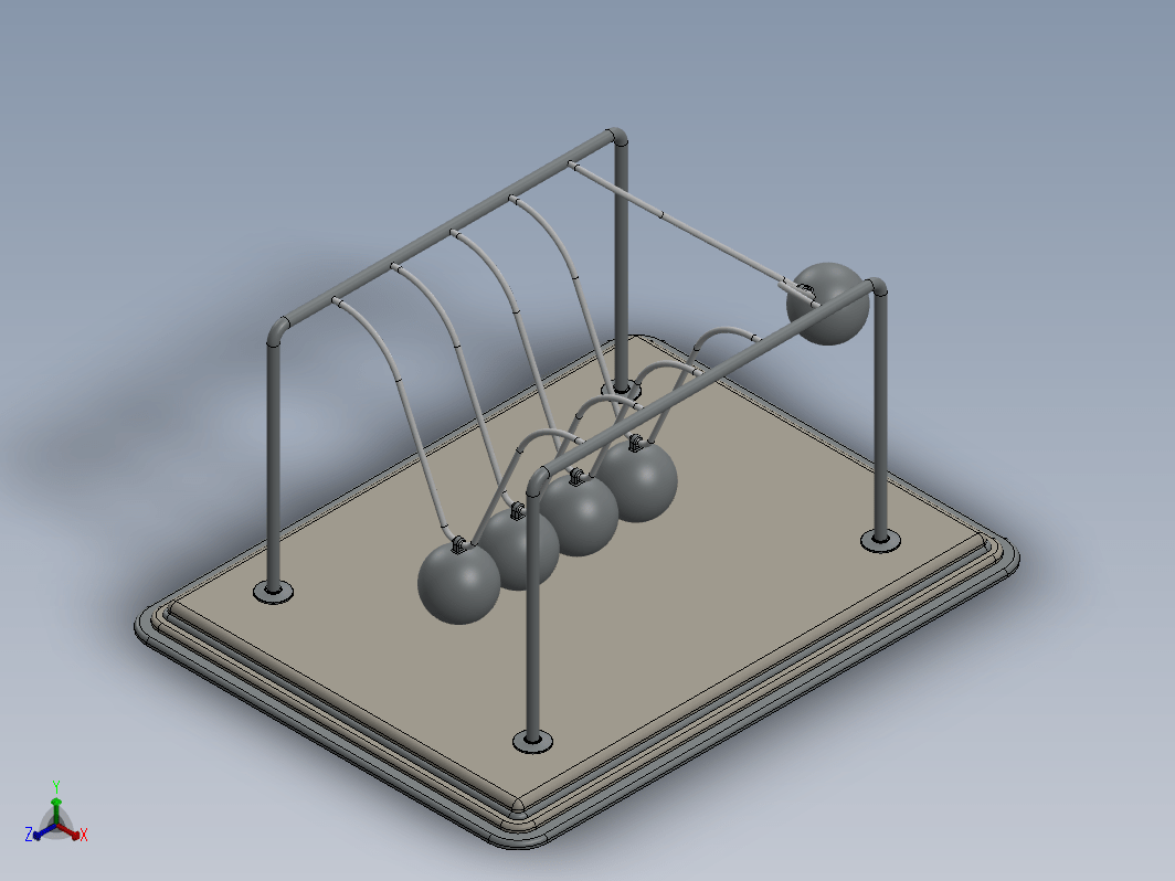 Newton's Cradle牛顿摆模型