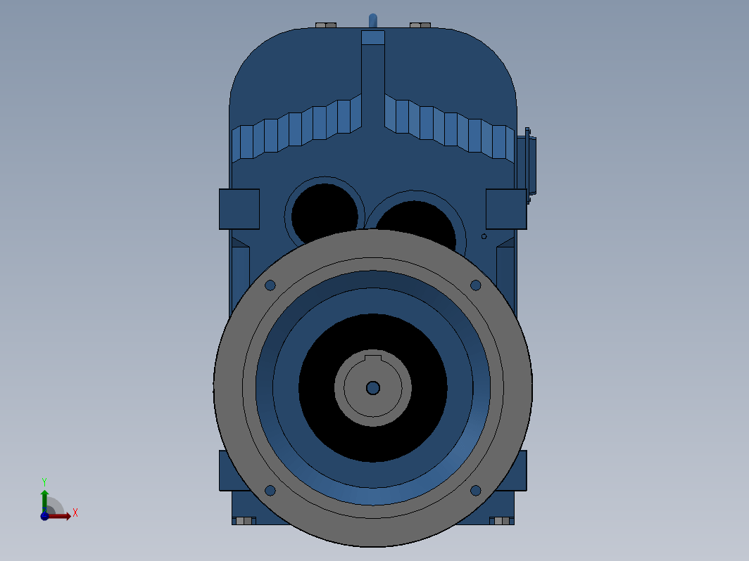 FAF127 B5法兰空心轴安装平行轴-斜齿轮减速电机[FAF127-70.07Y22-4P-M1-J1]