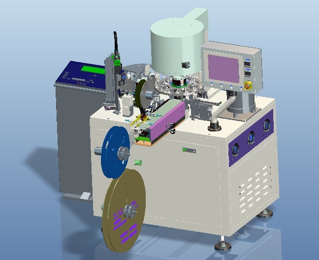 全自动检测喷码编带一体机PROE设计