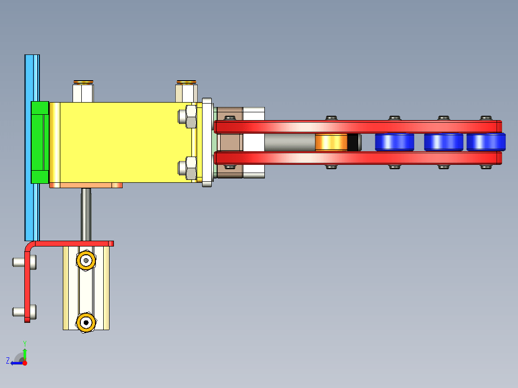 气动夹持器结构 Pneumatic gripper