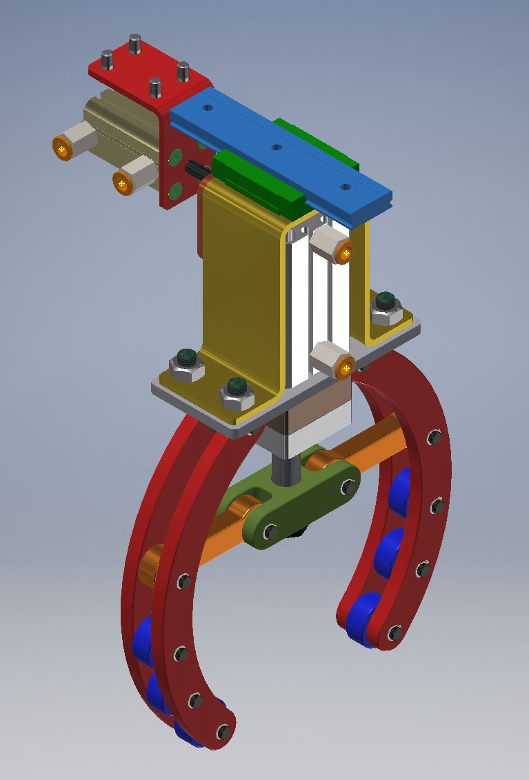 气动夹持器结构 Pneumatic gripper