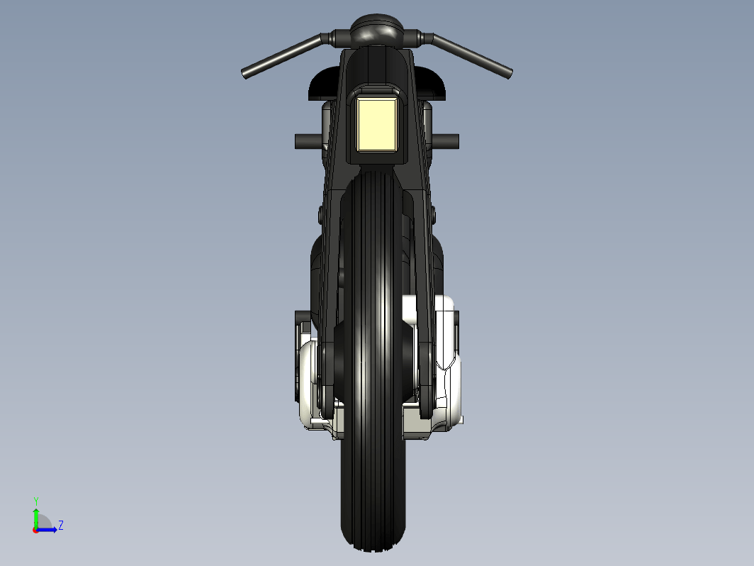 简易本田C70摩托车模型